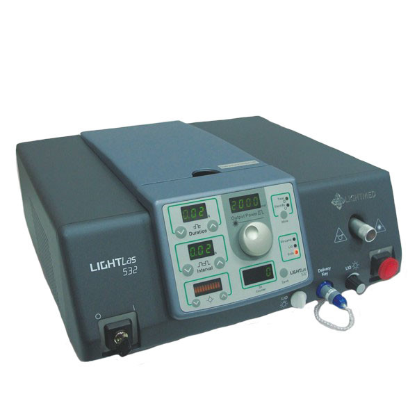 LightMed LIGHTlas 532 Green Laser System Nidek GYC 1000 Green Argon 532 Ophthalmic Laser w Haag Streit Style Attachment
