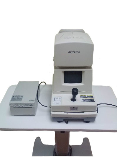 Topcon SP 2000P Specular Microscope Endothelial cell counter19482 Optimedica Topcon Pascal Slimline Pattern Scanning 532 Green Argon Laser w Table