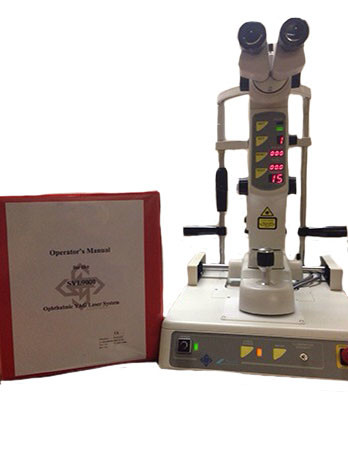 LightMed LightLas SYL9000 Yag Laser System Laserex Ellex 3000LX Ophthalmic YAG Laser with Power Table Manual and Warranty