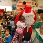 Theres nothing like getting a hug from Santa before Christmas. 150x150 Potter Elementary School