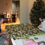 We needed at least one camo blanket to make the whole lot complete. 150x150 Hands Across the Bay