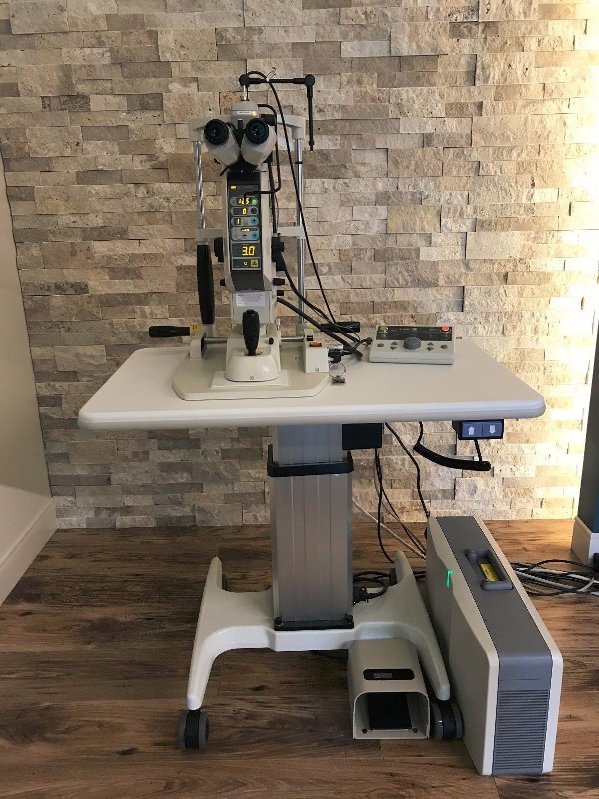 Nidek YC 1600 with GYC 2000 Combo 1 Ellex Integre Pro 670nm 561nm Red Yellow Integrated Ophthalmic Combo Laser