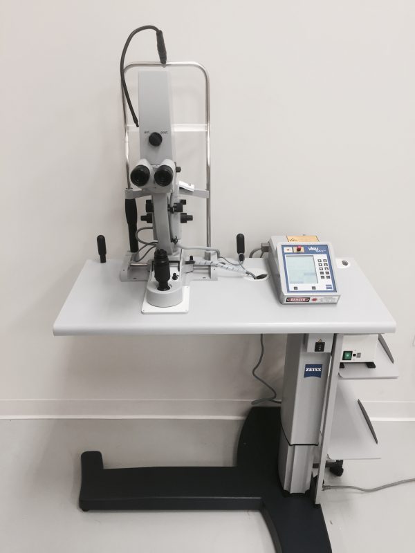 Zeiss VISULAS Yag II Plus 600x800 ZEISS VISULAS Yag II Plus Laser with Power Table and Slit Lamp