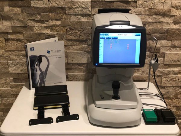 AL scan 1 600x450 Nidek AL Scan Optical Biometer IOL Ultrasound Biometry w A Scan & Pachy Probes