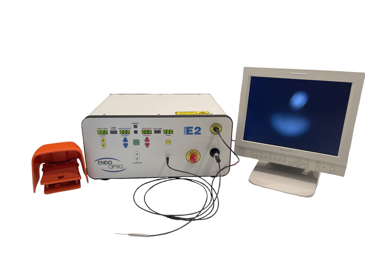 Beaver Visitec BVI Endo Optiks E2 MicroProbe Endoscopy ECP Laser w 2 Probes Red, Yellow and PDT Lasers