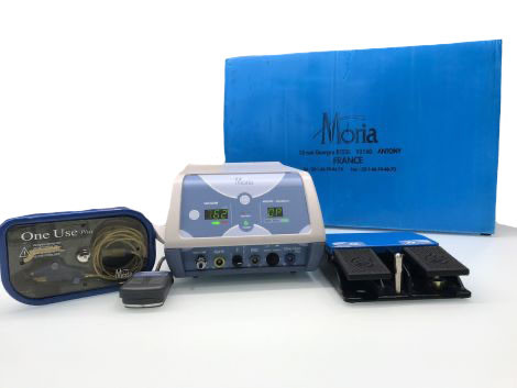 IMG 0918 Moria M2 Microkeratome System w Evolution 2 Console, M2 Metal Head & M2 Rings