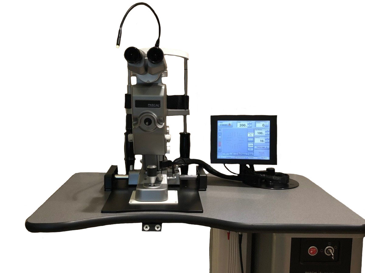 Optimedica Topcon Pascal Slimline Pattern Scanning 532 Green Argon Laser w Table QUANTEL MEDICAL Vitra 532 Green Argon Laser with Zeiss Style Slit Lamp Attachment