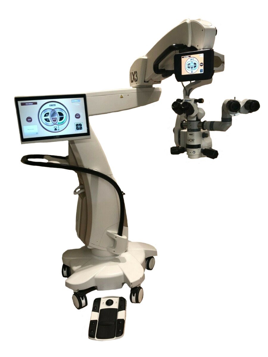 Alcon LuxOR LX3 Illumin i Ophthalmic Surgical Microscope w Observation Oculars Alcon Wavelight Allegro Custom Analyzer