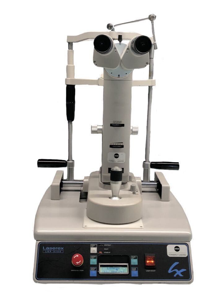 Image from iOS Laserex Ellex Ultra Q Ophthalmic YAG Laser System w Table & Manual