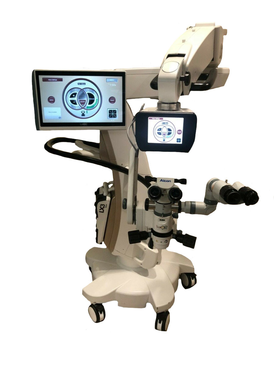 Alcon Luxor LX3 Surgical Ophthalmic Microscope with ILLUMIN i AMP Foot Pedal 400Hz Alcon Allegretto Wave Eye Q Excimer Lasik Laser System