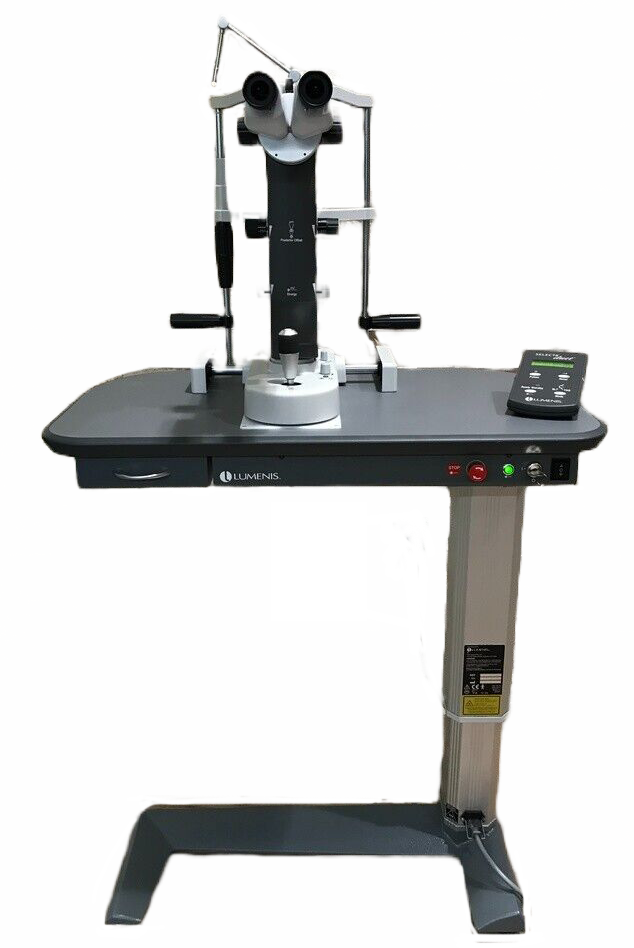 duet selecta Laserex Ellex Super Q Yag Laser System w Factory Power Table LQP3106